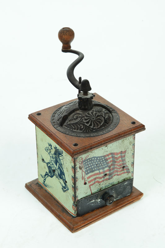 COFFEE GRINDER.  Labeled ''Bronson-Walton