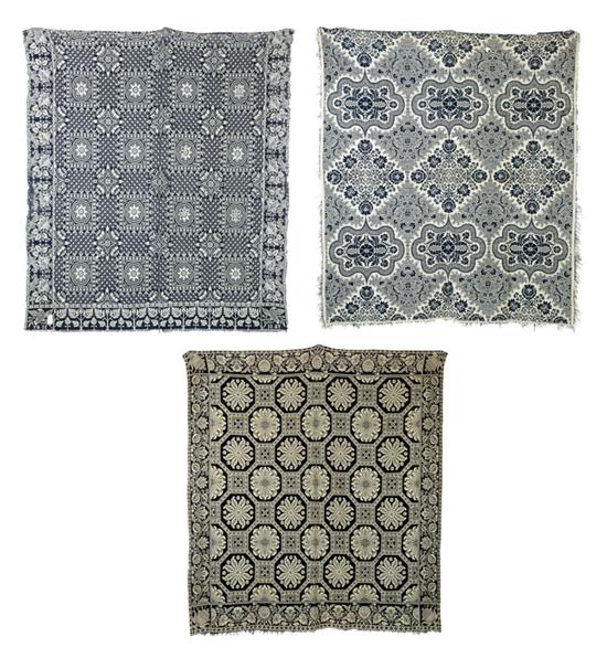 THREE JACQUARD COVERLETS American 123120