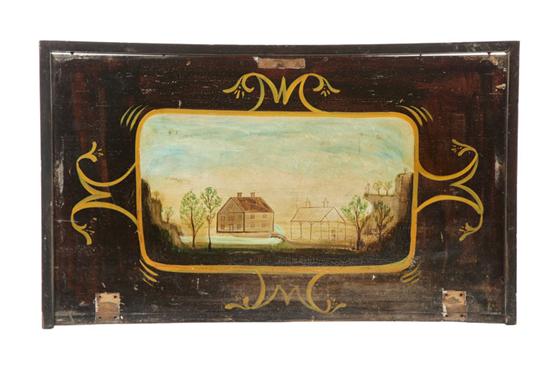 DECORATED LID.  Attributed to Ohio