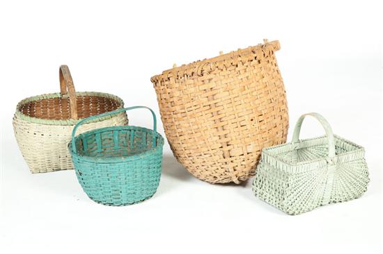 FOUR BASKETS American late 19th early 123147