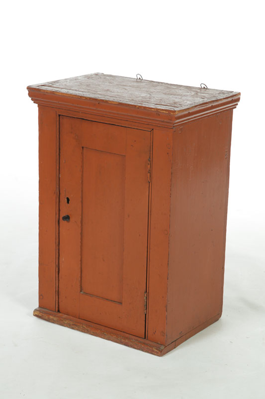 DIMINUTIVE HANGING CUPBOARD.  American