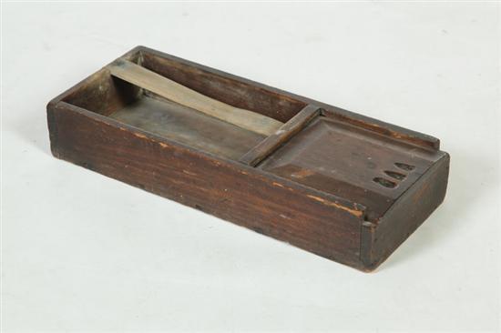 SCOURING BOX.  American  mid 19th