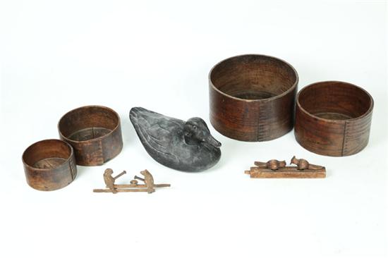 GROUP OF ITEMS.  American  19th