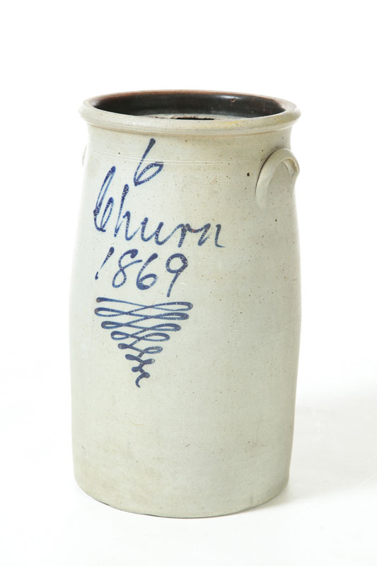 STONEWARE CHURN American 2nd 1231c2