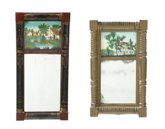 TWO MIRRORS.  American  mid 19th-century.