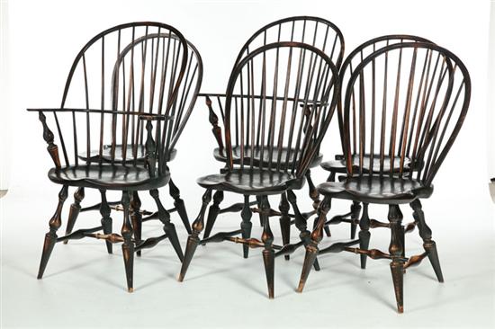 SET OF SIX BOWBACK WINDSOR CHAIRS  123222