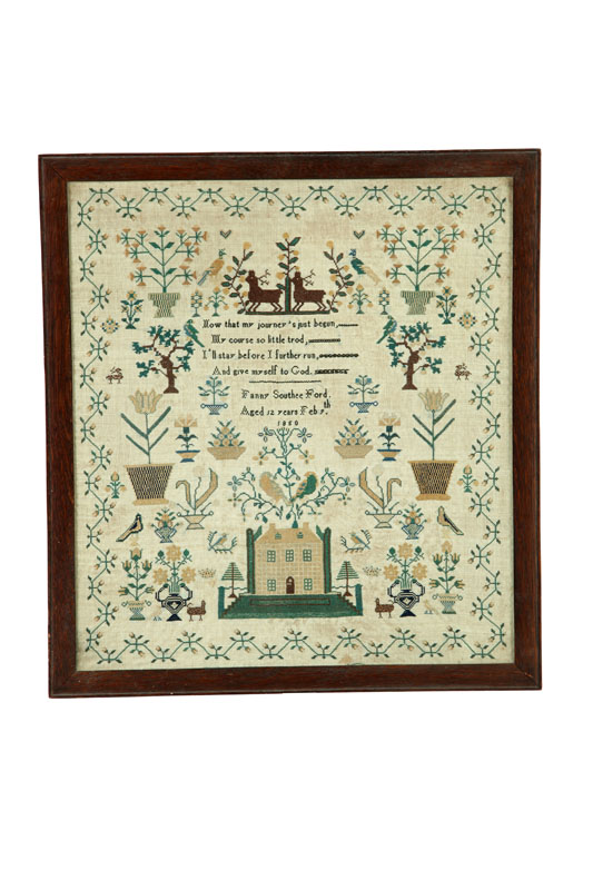 SAMPLER Fanny Southee Ford England 123232