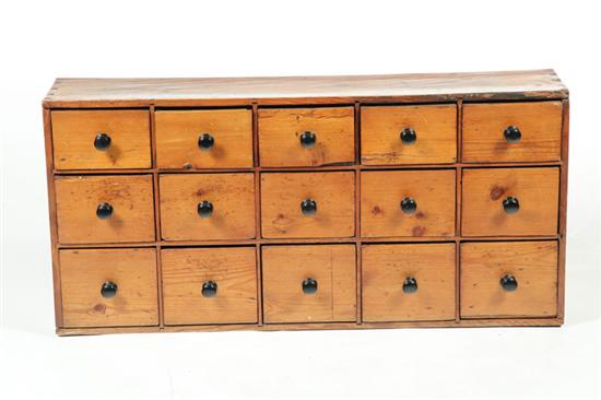 APOTHECARY CHEST.  American  19th