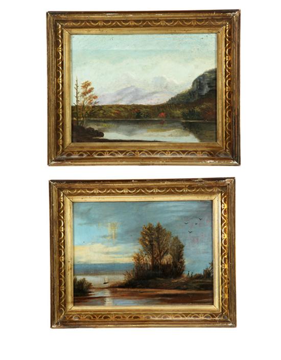 PAIR OF LANDSCAPES AMERICAN 19TH 123295