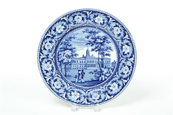 HISTORICAL BLUE STAFFORDSHIRE PLATE  12329f