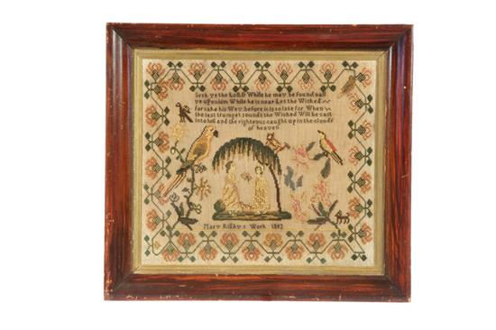 SAMPLER Mary Rigby American 1232a0