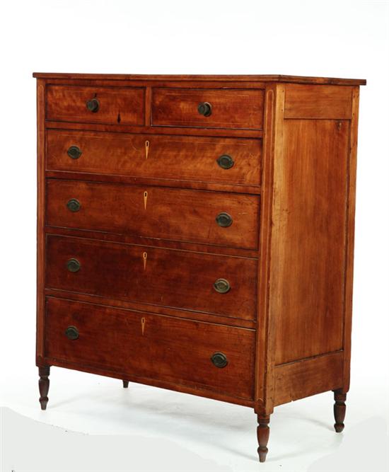 SHERATON CHEST OF DRAWERS.  American