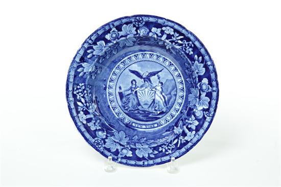 HISTORICAL BLUE STAFFORDSHIRE SOUP