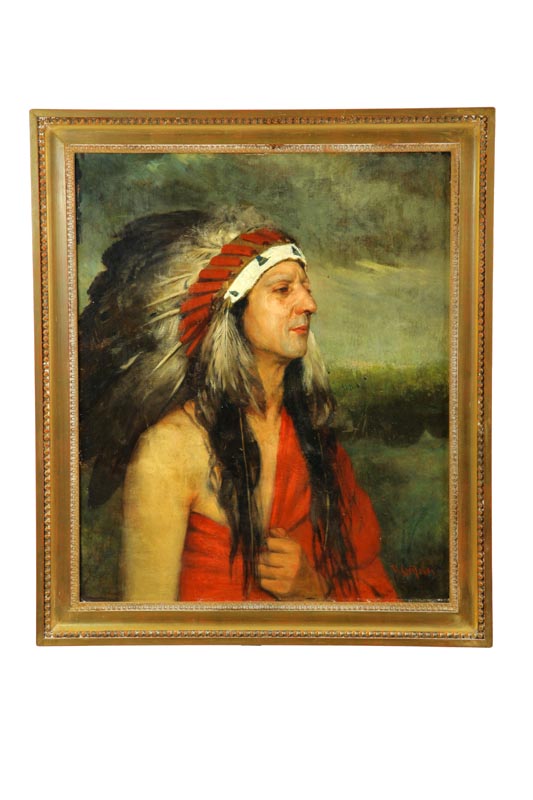 PORTRAIT OF AN AMERICAN INDIAN 1232b4