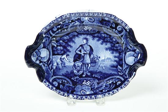 HISTORICAL BLUE STAFFORDSHIRE UNDERPLATE  1232c9