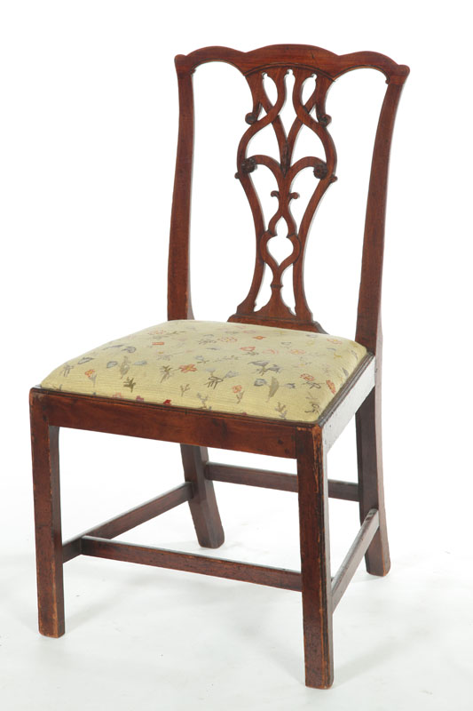 CHIPPENDALE SIDE CHAIR American 1232db