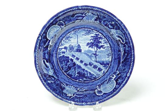 HISTORICAL BLUE STAFFORDSHIRE PLATE.