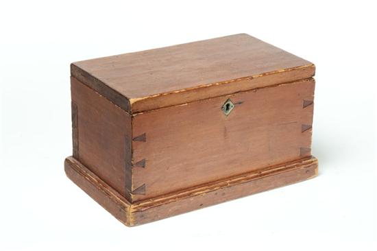 LOCK BOX.  American  mid 19th century