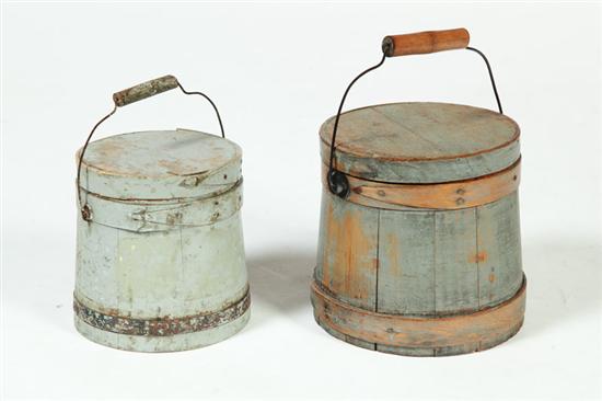 TWO PAINTED SUGAR BUCKETS American 123335