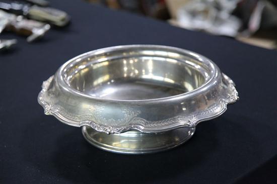 STERLING SILVER BOWL. Footed bowl