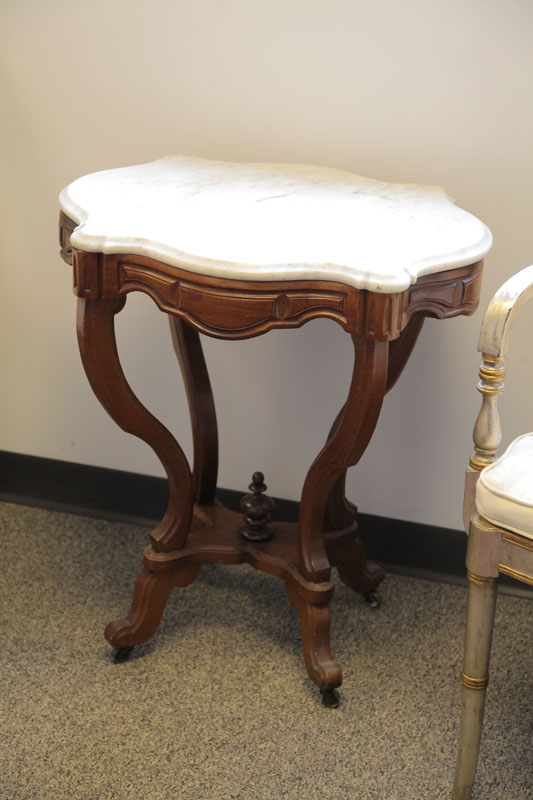 VICTORIAN SIDE TABLE. Turtle shaped