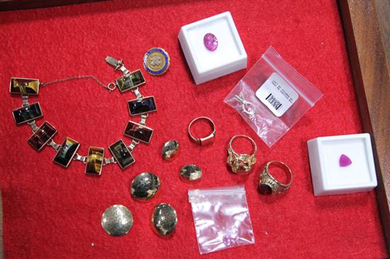 ELEVEN PIECES OF JEWELRY Marked 123486