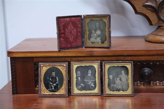FOUR CASED IMAGES American mid 19th 1234a7