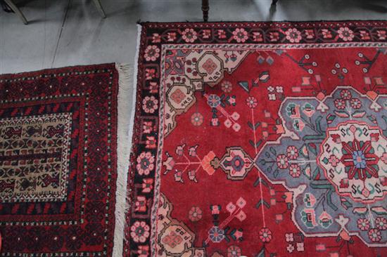 TWO ORIENTAL STYLE RUGS. Both area