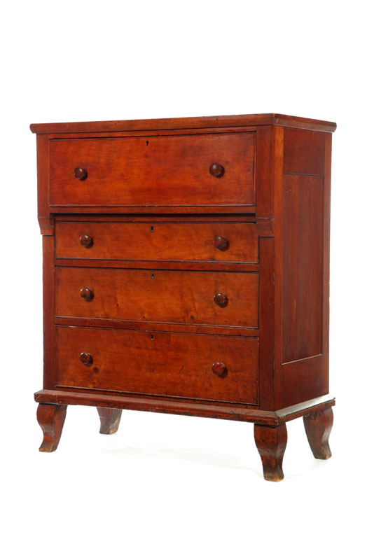 EMPIRE CHEST OF DRAWERS. American