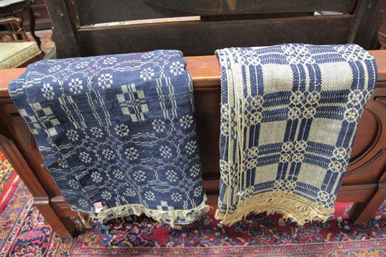 TWO COVERLETS American 19th century  1234ee