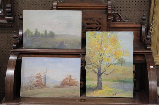 THREE LANDSCAPE STUDIES BY DORA 12352c