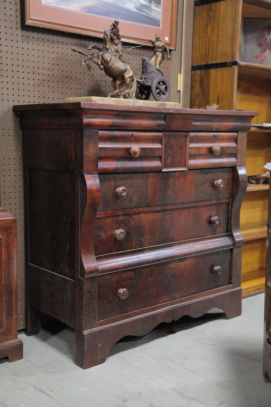 EMPIRE CHEST. Walnut with flame grain