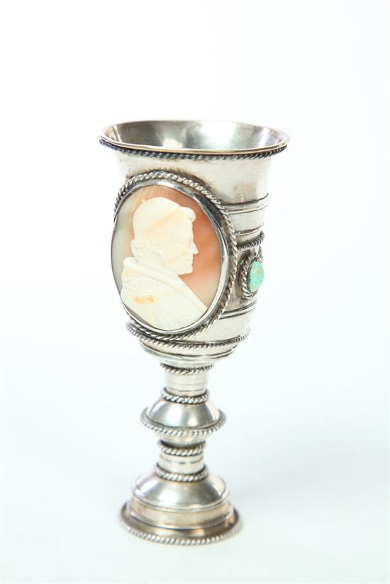 DIMINUTIVE SILVER CHALICE.  European