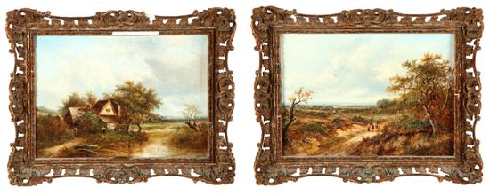 TWO LANDSCAPES BY JOSEPH THORS 123571