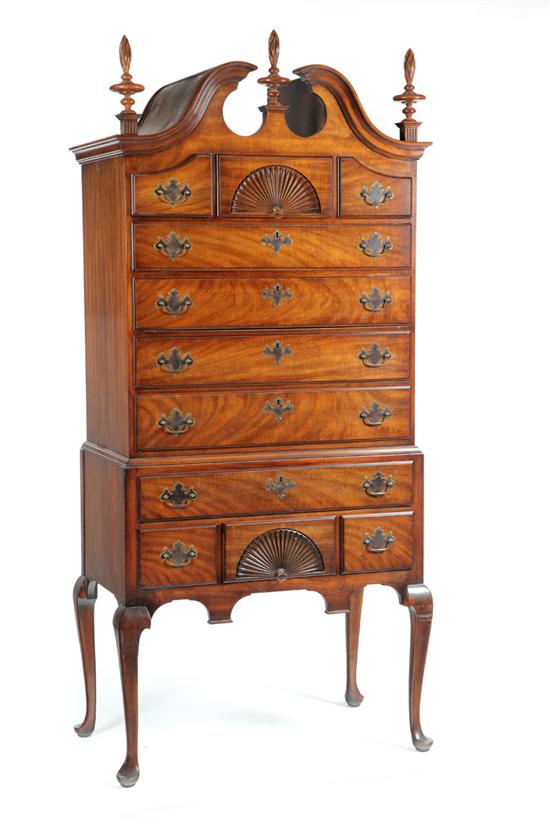 QUEEN ANNE STYLE HIGH CHEST OF 123576