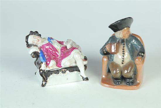 TOBY FIGURE AND DRESSER BOX.  England