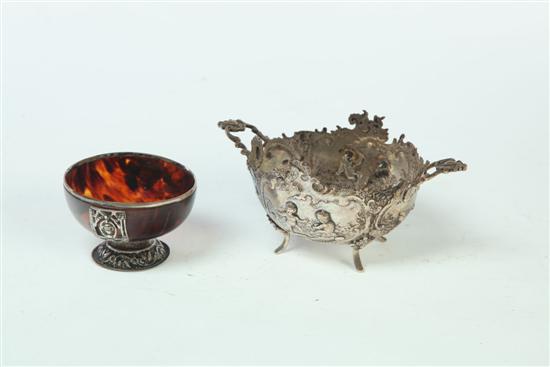 TWO SILVER BOWLS.  Includes an