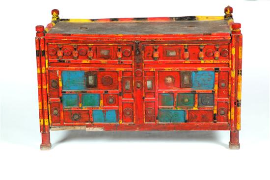 DECORATED CHEST Asian possibly 12359c