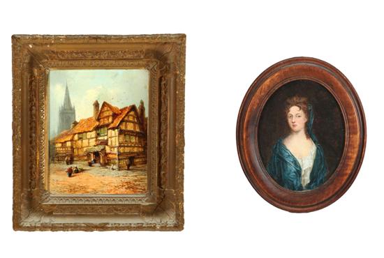 TWO PAINTINGS (EUROPEAN  19TH CENTURY).