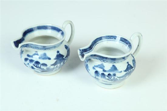 TWO CANTON CREAMERS China 19th 1235cb