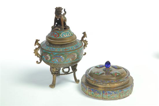 CENSER AND DISH China mid 20th 123602