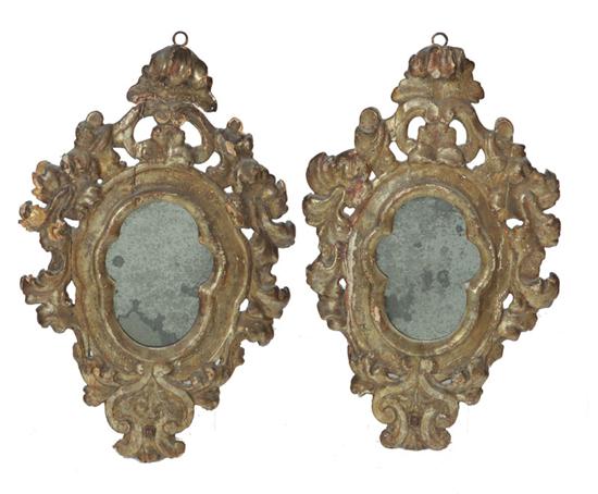 PAIR OF MIRRORS.  Continental 