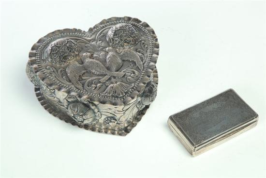 TWO SILVER BOXES Probably European 12363d