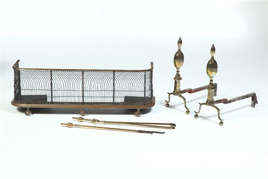 FIREPLACE SET.  American  19th