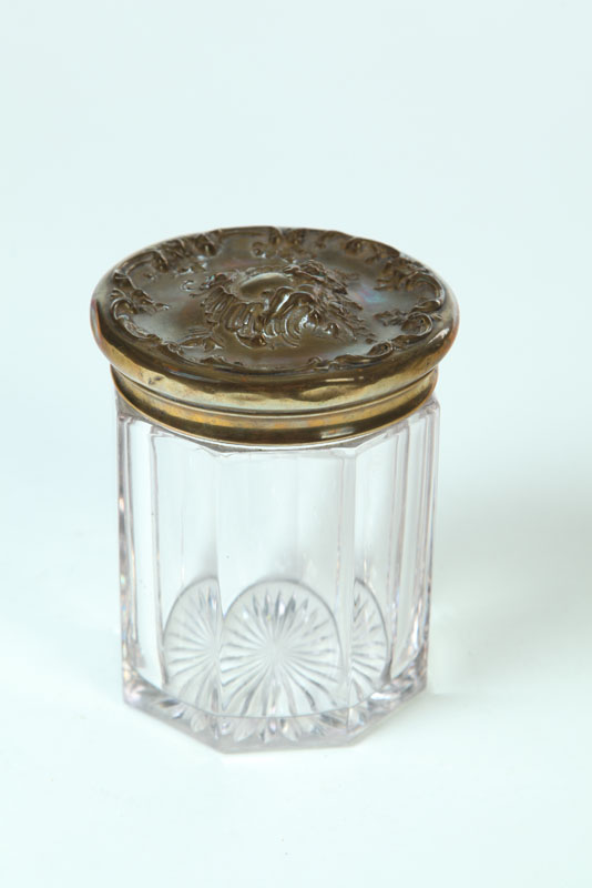 GLASS JAR.  American  late 19th-early