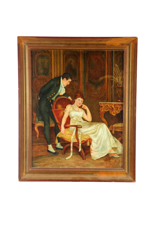 INTERIOR VIEW WITH A LADY AND A