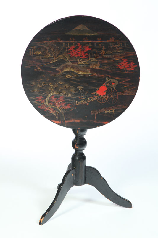 DECORATED TILT TOP CANDLESTAND  123747