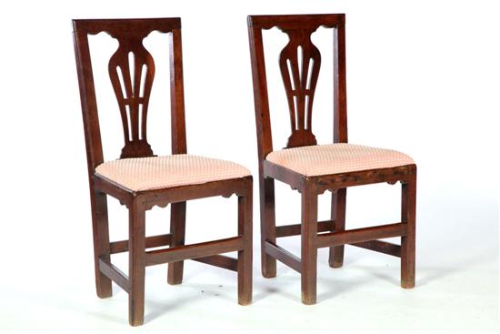 PAIR OF GEORGE III SIDE CHAIRS  12379d