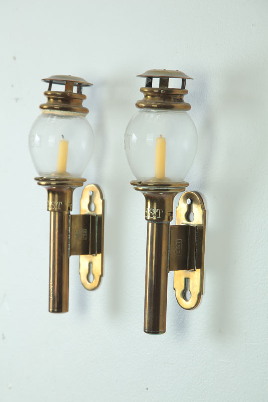 PAIR OF CANDLE SCONCES Marked 12379e