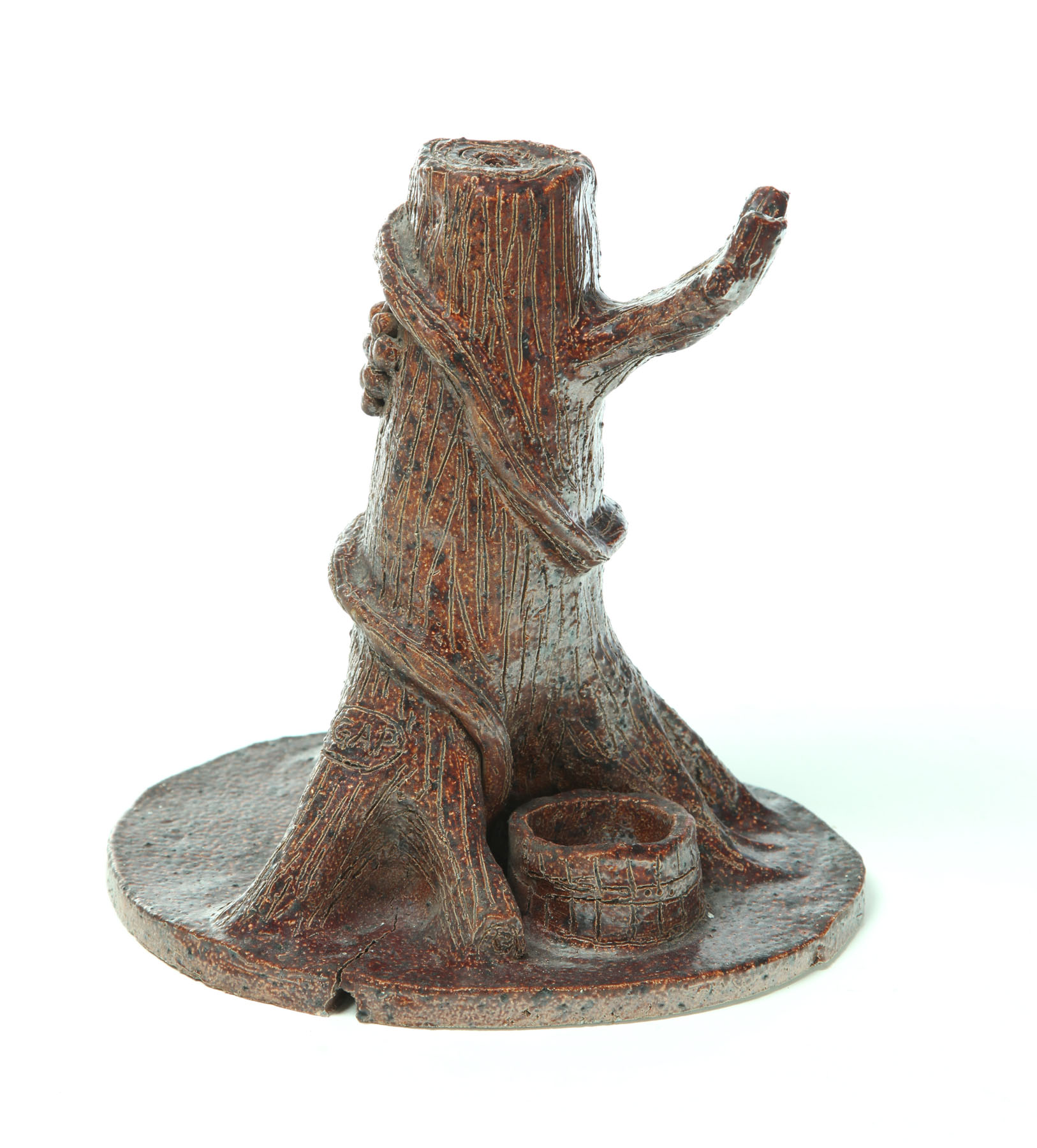 SEWERTILE TREE TRUNK LAMP BASE  1237f9